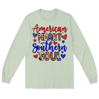 Matcha American heart southern soul Long Sleeve Tee - Neo Western