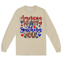 Mushroom American heart southern soul Long Sleeve Tee - Neo Western