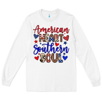 White American heart southern soul Long Sleeve Tee - Neo Western