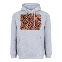 Heather Grey leopard with pink glitter Heavyweight Hoodie - Artiststas