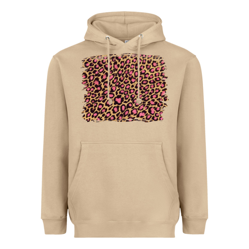 Leopard With Pink Glitter Heavyweight Hoodie by Artiststas | Teevron