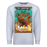 Heather Grey Western Welcome To Our Coop Premium Sweatshirt - LillyAllenDesigns