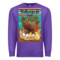 Purple Western Welcome To Our Coop Premium Sweatshirt - LillyAllenDesigns