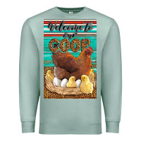 Seafoam Western Welcome To Our Coop Premium Sweatshirt - LillyAllenDesigns