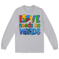 Moon Dust love needs no words autism Long Sleeve Tee - AdoDesignShop