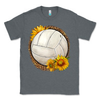 Charcoal Heather western volleyball with sunflower Classic Tee - HRA Design Shop
