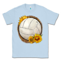 Dusty Blue western volleyball with sunflower Classic Tee - HRA Design Shop