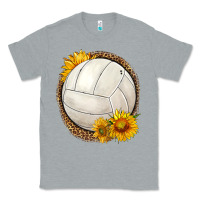 Heather Grey western volleyball with sunflower Classic Tee - HRA Design Shop