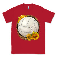 Red western volleyball with sunflower Classic Tee - HRA Design Shop