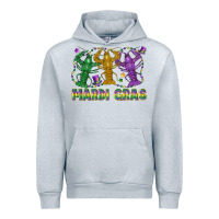 Heather Grey mardi gras crawfish Urban Hoodie - LillyAllenDesigns