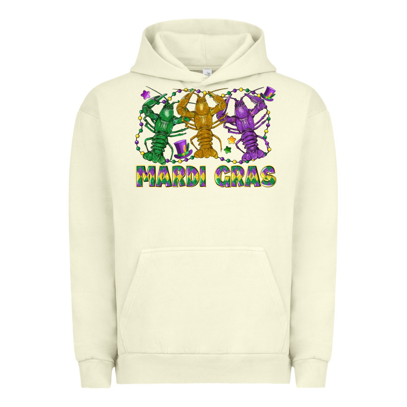 Mardi Gras Crawfish Urban Hoodie by LillyAllenDesigns | Teevron