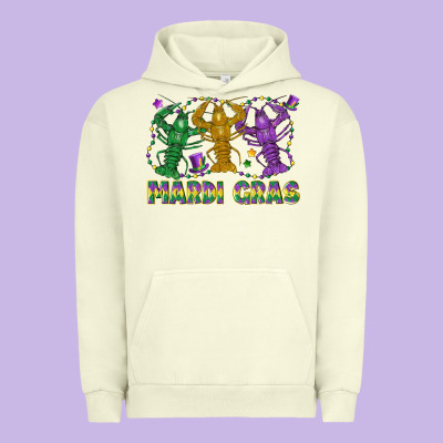 Mardi Gras Crawfish Urban Hoodie Designed By Lillyallendesigns