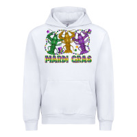 White mardi gras crawfish Urban Hoodie - LillyAllenDesigns