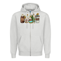 Dove Grey san judas coffee Zipper Hoodie - JahusDesignShop