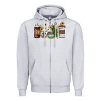 Heather Grey san judas coffee Zipper Hoodie - JahusDesignShop