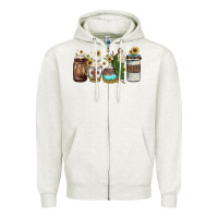Oatmeal Heather san judas coffee Zipper Hoodie - JahusDesignShop