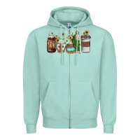 Seafoam san judas coffee Zipper Hoodie - JahusDesignShop