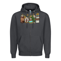 Smoke san judas coffee Zipper Hoodie - JahusDesignShop