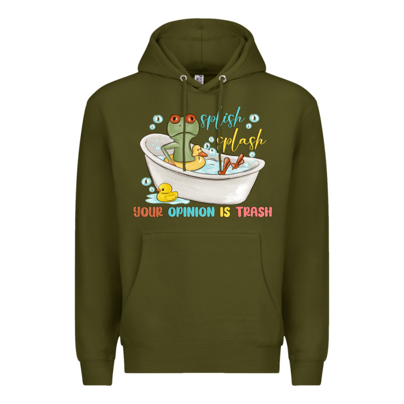 Splash Splash Your Opinion Is Trash Premium Hoodie by MaliasSmallBusiness | Teevron