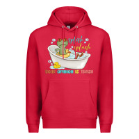 Cardinal splash splash your opinion is trash Premium Hoodie - MaliasSmallBusiness
