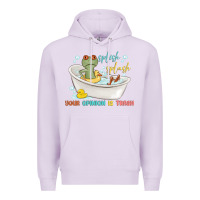 Lilac splash splash your opinion is trash Premium Hoodie - MaliasSmallBusiness