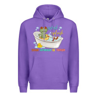 Purple splash splash your opinion is trash Premium Hoodie - MaliasSmallBusiness