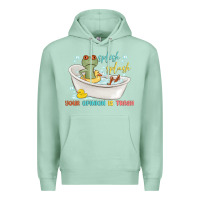 Seafoam splash splash your opinion is trash Premium Hoodie - MaliasSmallBusiness