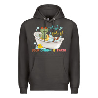 Smoke splash splash your opinion is trash Premium Hoodie - MaliasSmallBusiness
