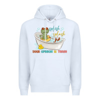 White splash splash your opinion is trash Premium Hoodie - MaliasSmallBusiness