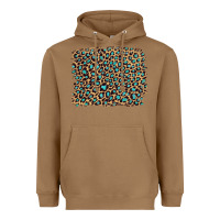 Toasted Coconut leopard with turquoise glitter Heavyweight Hoodie - Artiststas