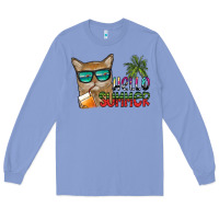 Colony Blue hello summer Long Sleeve Tee - SublimationCraftShop
