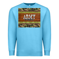 Ocean Blue army mom leopard glitter camouflage Premium Sweatshirt - BarkalooDesign
