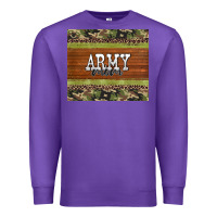 Purple army mom leopard glitter camouflage Premium Sweatshirt - BarkalooDesign