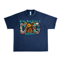 Navy kinda busy being a dog mom Urban Heavy Tee - Zillion Design Studio