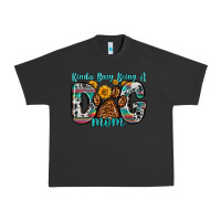 Pigment Black kinda busy being a dog mom Urban Heavy Tee - Zillion Design Studio