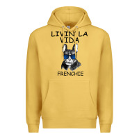 Antique Gold Livin' la vida Frenchie Premium Hoodie - Bettercallsaul