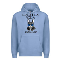 Colony Blue Livin' la vida Frenchie Premium Hoodie - Bettercallsaul