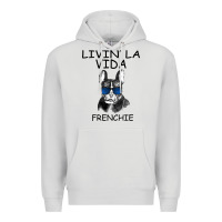 Dove Grey Livin' la vida Frenchie Premium Hoodie - Bettercallsaul