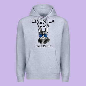 Livin' La Vida Frenchie Premium Hoodie Designed By Bettercallsaul