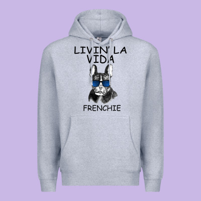 Livin' La Vida Frenchie Premium Hoodie Designed By Bettercallsaul