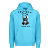 Ocean Blue Livin' la vida Frenchie Premium Hoodie - Bettercallsaul