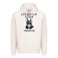 Pale Pink Livin' la vida Frenchie Premium Hoodie - Bettercallsaul