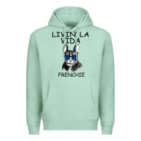 Seafoam Livin' la vida Frenchie Premium Hoodie - Bettercallsaul