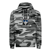 Slate Camo Livin' la vida Frenchie Premium Hoodie - Bettercallsaul