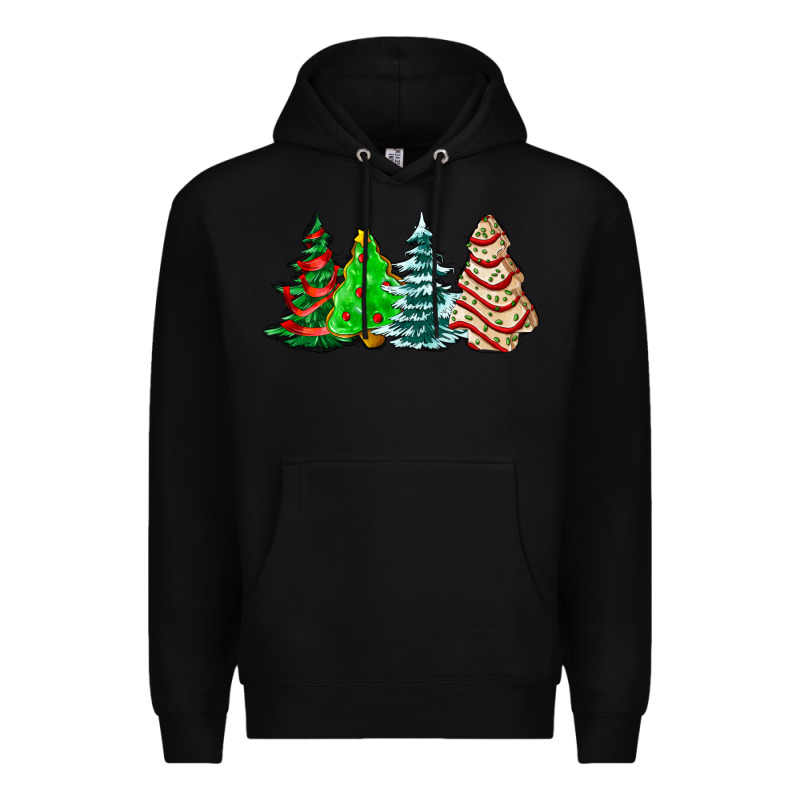Christmas Tree Cakes And Christmas Trees  Ado Premium Hoodie by AdoDesignShop | Teevron