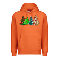 Carrot Christmas tree cakes and Christmas trees  ado Premium Hoodie - AdoDesignShop