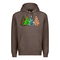 Coffee Christmas tree cakes and Christmas trees  ado Premium Hoodie - AdoDesignShop
