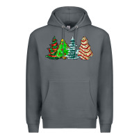 Rock Christmas tree cakes and Christmas trees  ado Premium Hoodie - AdoDesignShop