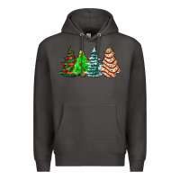 Smoke Christmas tree cakes and Christmas trees  ado Premium Hoodie - AdoDesignShop