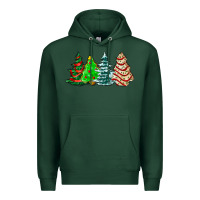 Sports Green Christmas tree cakes and Christmas trees  ado Premium Hoodie - AdoDesignShop